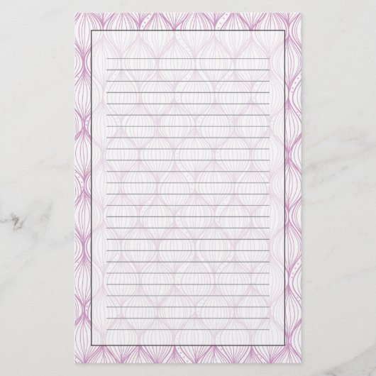 Purple ogee stripes pattern background (Front)