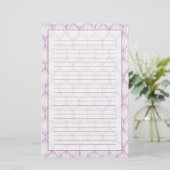 Purple ogee stripes pattern background (Standing Front)