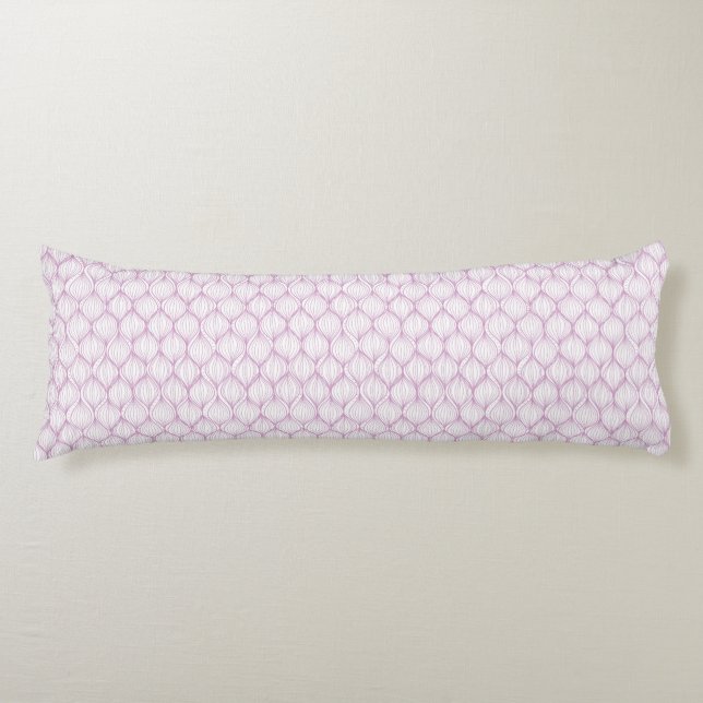 Purple ogee stripes pattern background body pillow (Front)