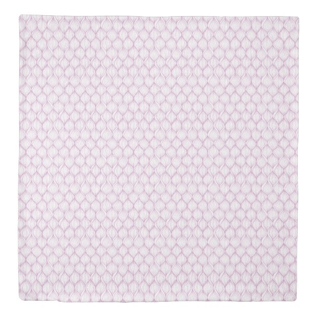 Purple ogee stripes pattern background duvet cover (Front)