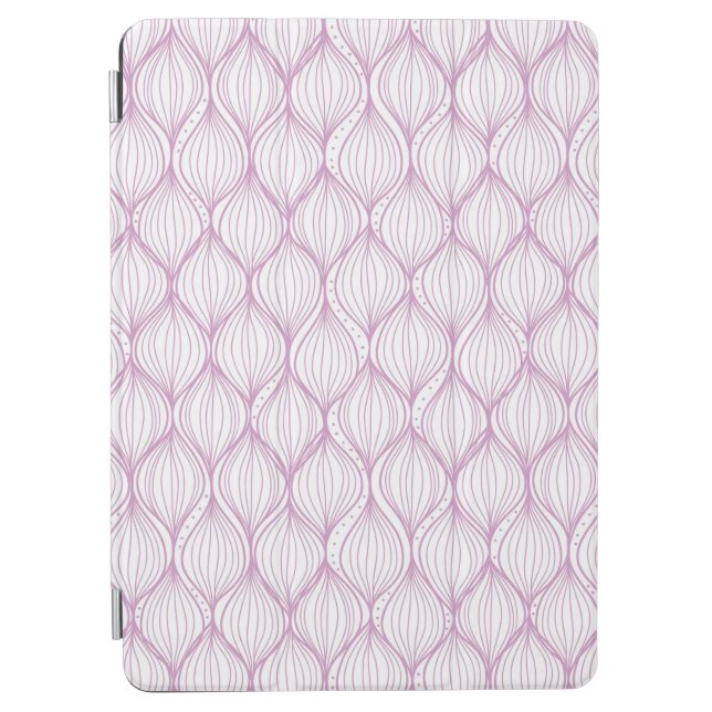 Purple ogee stripes pattern background iPad air cover (Front)