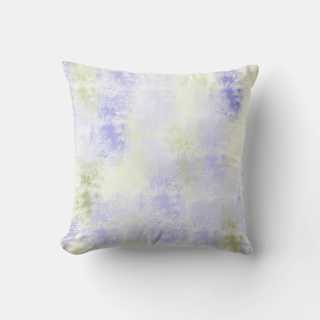 Purple Olive Abstract Throw Pillow (Front)