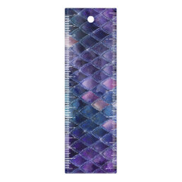 Purple Ombre and Sparkles Dragon Scales Ruler