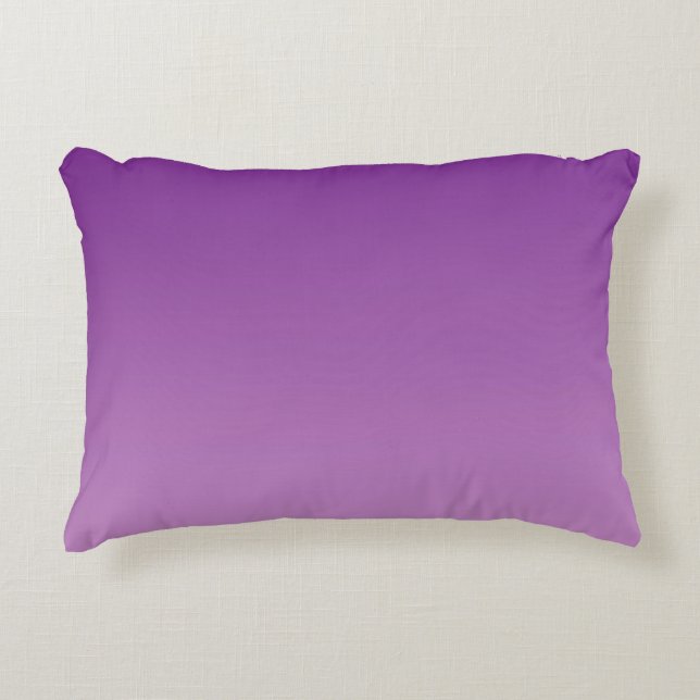“Purple Ombre” Decorative Pillow (Front)