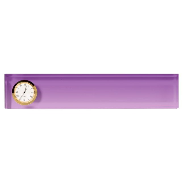 Purple Ombre Desk Name Plate (Front)