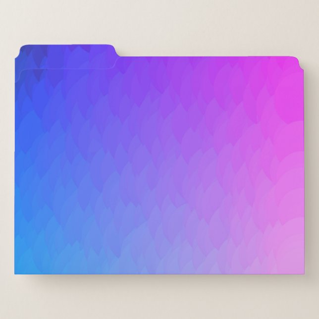 Purple Ombre Flame File Folders (Front Left)