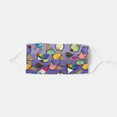 Purple Ombre Frosty Treats Adult Cloth Face Mask (Front, Folded)