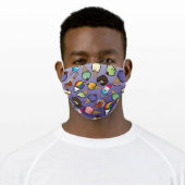 Purple Ombre Frosty Treats Adult Cloth Face Mask (Worn)