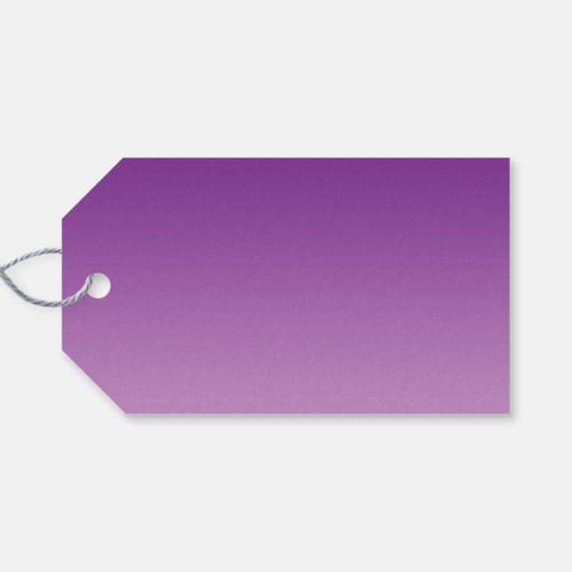 Purple Ombre Gift Tags (Back Horizontal)