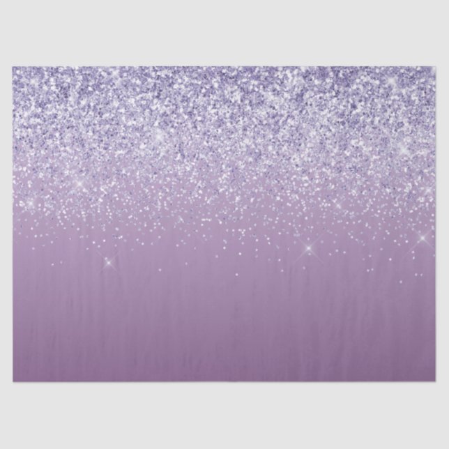 Purple Ombre Glitter Tissue Paper (Front)