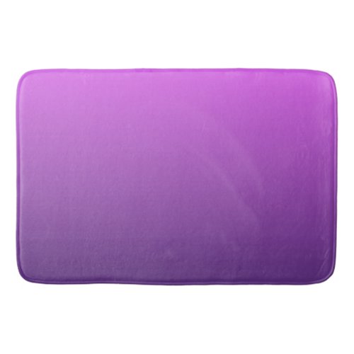 Purple ombre gradient bath mat