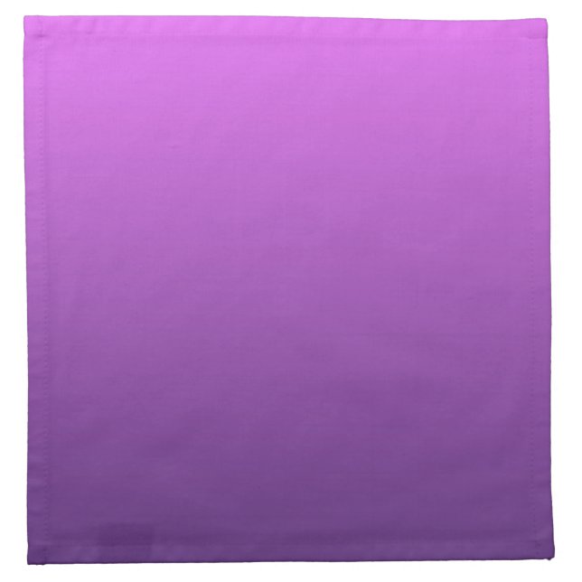 Purple ombre gradient cloth napkin (Front)