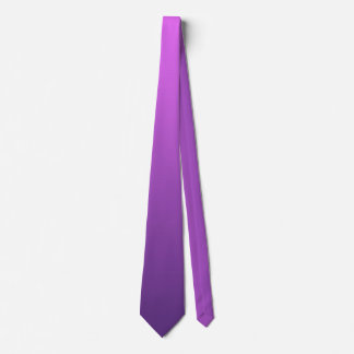 Purple ombre gradient neck tie