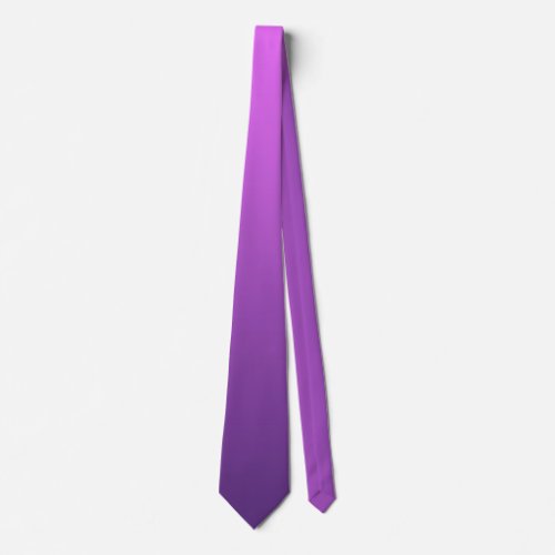 Purple ombre gradient neck tie