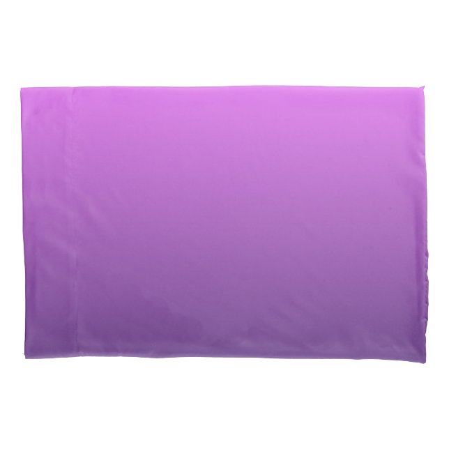 Purple ombre gradient pillow case (Front)
