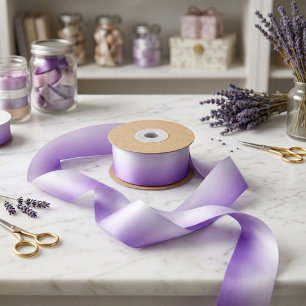 Purple Ombre Gradient Satin Ribbon