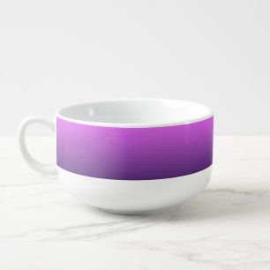 Purple ombre gradient soup mug