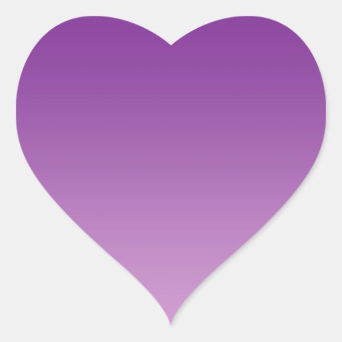 Purple Ombre Heart Sticker