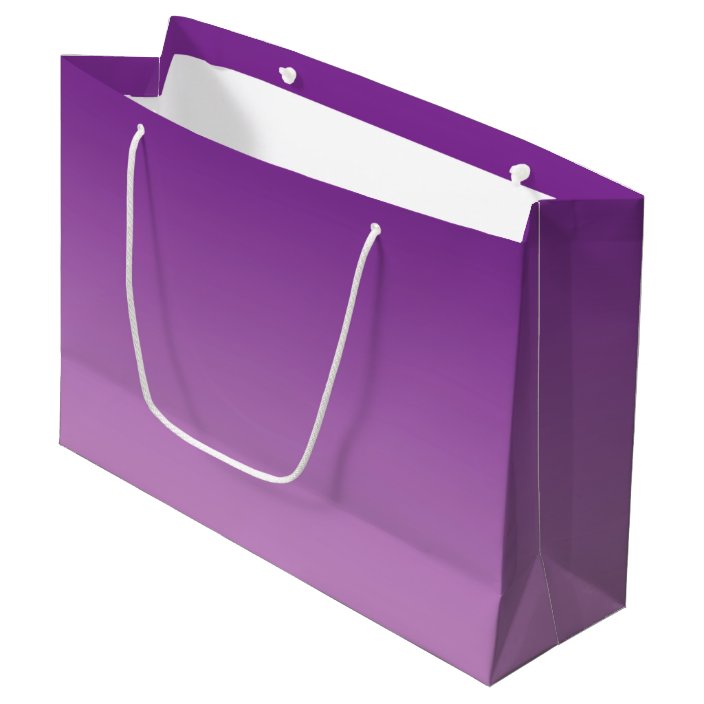 large purple gift bags