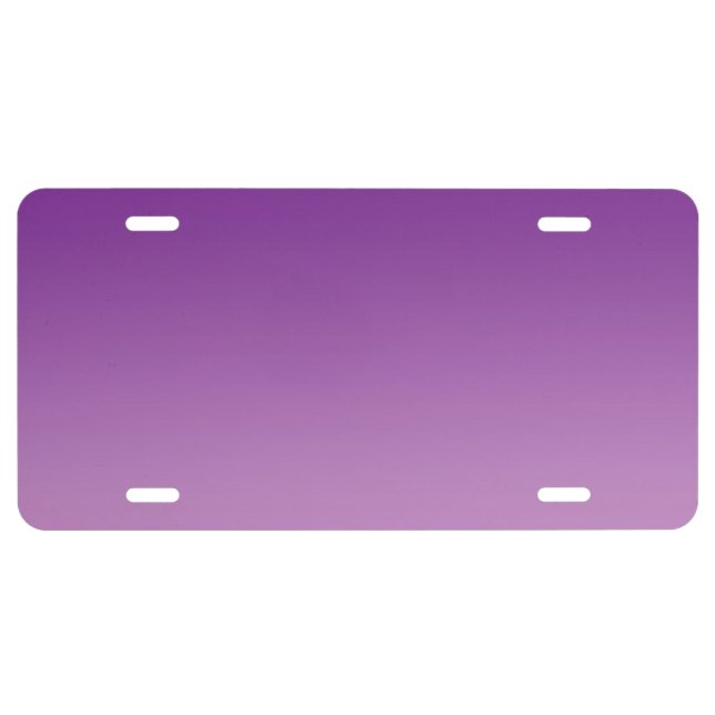“Purple Ombre” License Plate (Front)