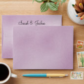 Purple Ombre liner wedding Envelope (Desk)