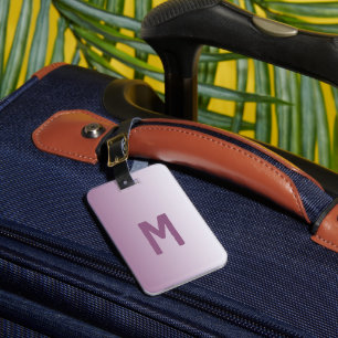 purple ombre - modern luggage tag