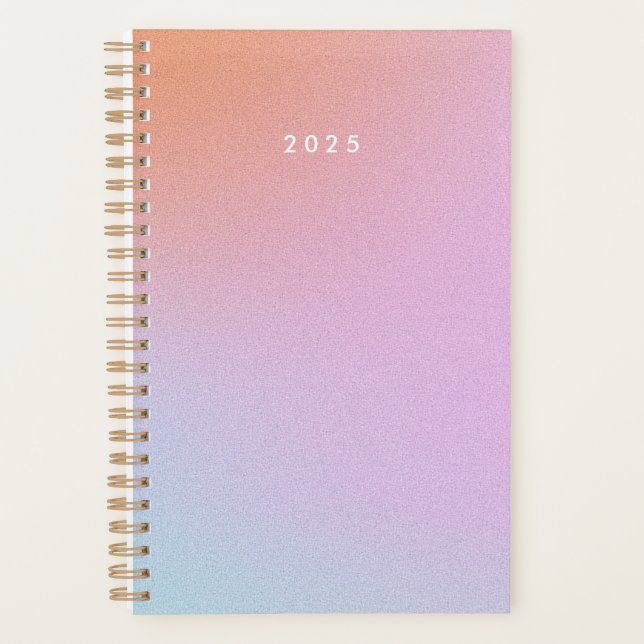 Purple Ombre Sky Personalized 2025 Planner (Front)