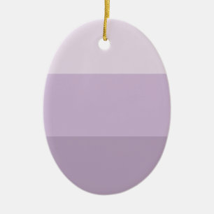 Purple Ombre Striped Ceramic Ornament
