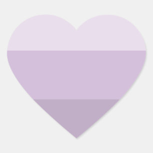 Purple Ombre Striped Heart Sticker