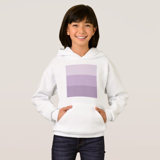 Purple Ombre Striped Hoodie (Front Full)