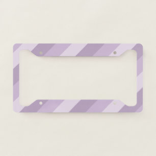 Purple Ombre Striped License Plate Frame