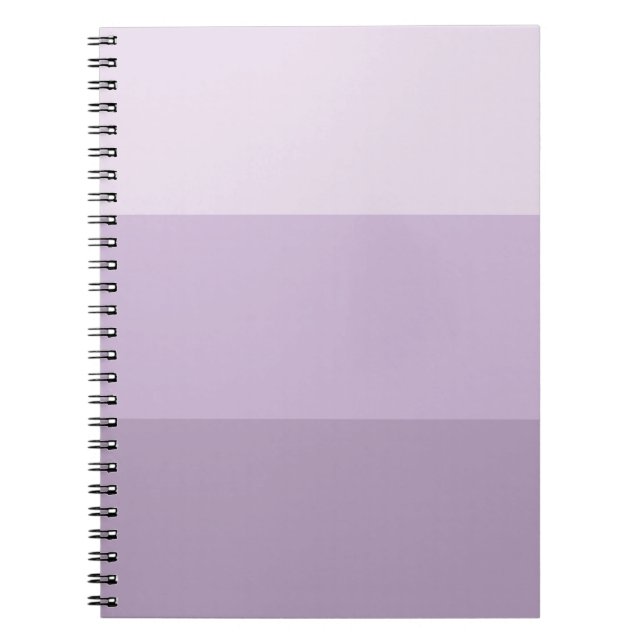Purple Ombre Striped Notebook (Front)