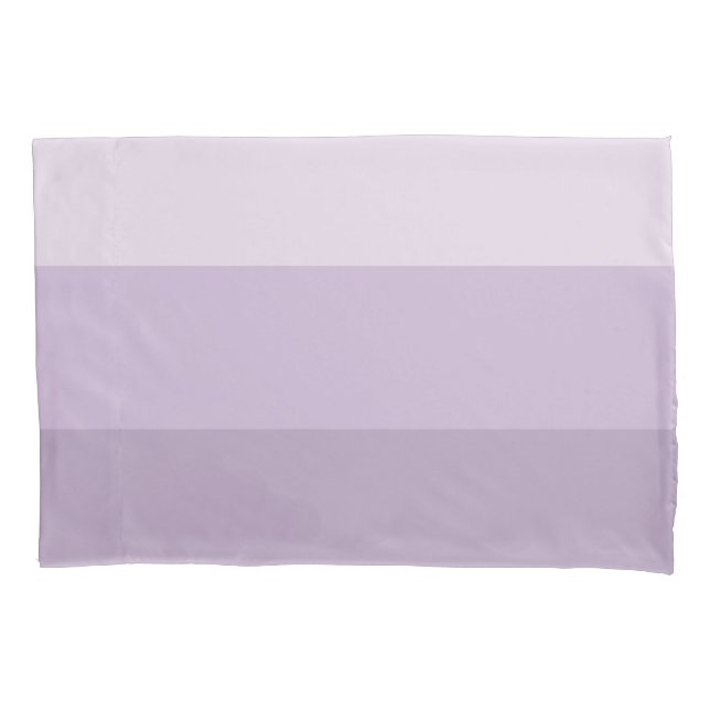 Purple Ombre Striped Pillow Case (Front-Left)