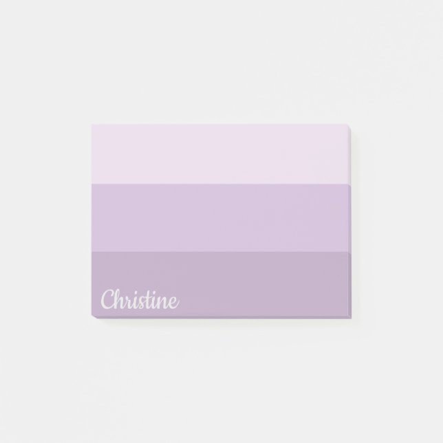 Purple Ombre Striped Post-it Notes (Front)