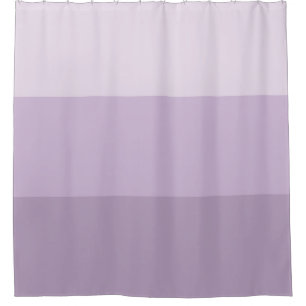 Purple Ombre Striped Shower Curtain