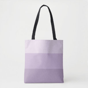 Purple Ombre Striped Tote Bag
