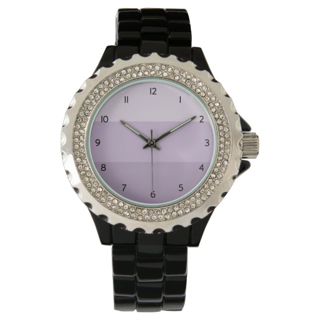 Purple Ombre Striped Watch (Front)
