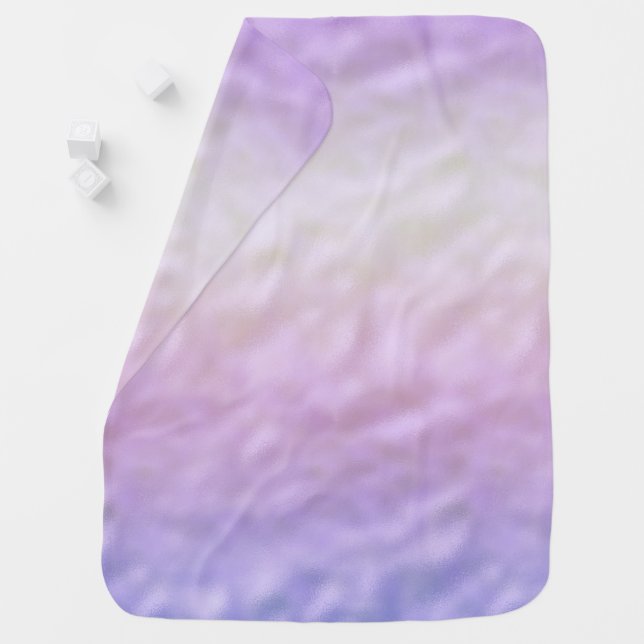 Purple Ombre Unicorn Baby Blanket (In Situ)