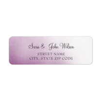 Purple Ombre Wedding address labels