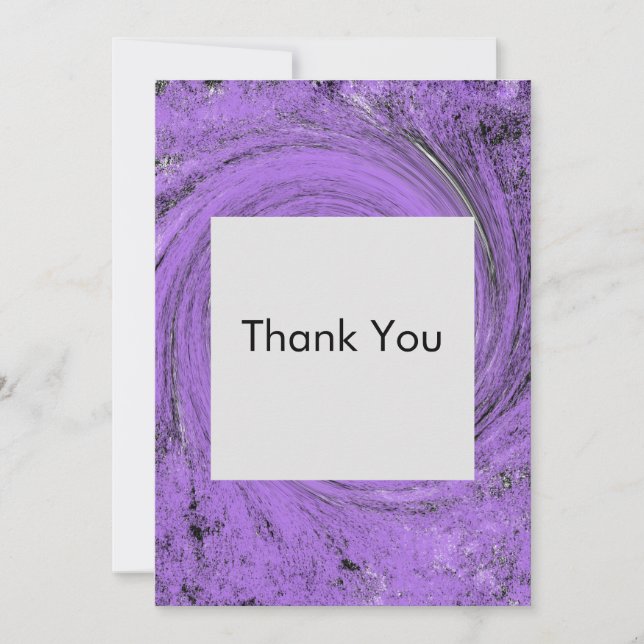 Purple on Purple Thank You Cards (Front)