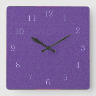 Purple on Purple Wall Clock