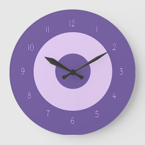 Purple on Purple Wall Clock