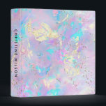 purple opal faux glitter details 3 ring binder<br><div class="desc">elegant girly binder</div>