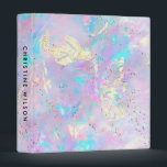 purple opal faux glitter details 3 ring binder<br><div class="desc">elegant girly binder</div>