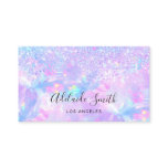 purple opal gemstone faux glitter business card purple opal gemstone faux glitter business card