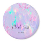 purple opal mineral stone photo business card