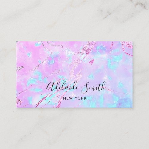 purple opal stone business card