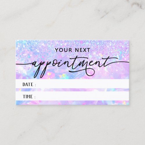 purple opal texture appointment card
