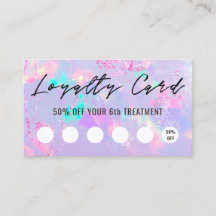 purple opal texture loyalty card