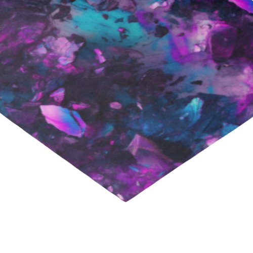 Purple Opal Water Tissue Paper Abstract Crystals